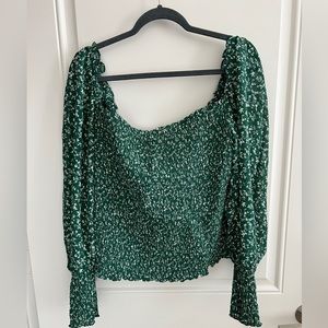 Reformation Pinto Top PARSLEY 3X NWOT